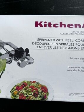 KitchenAid Spiralizer Attachment in Silver and White